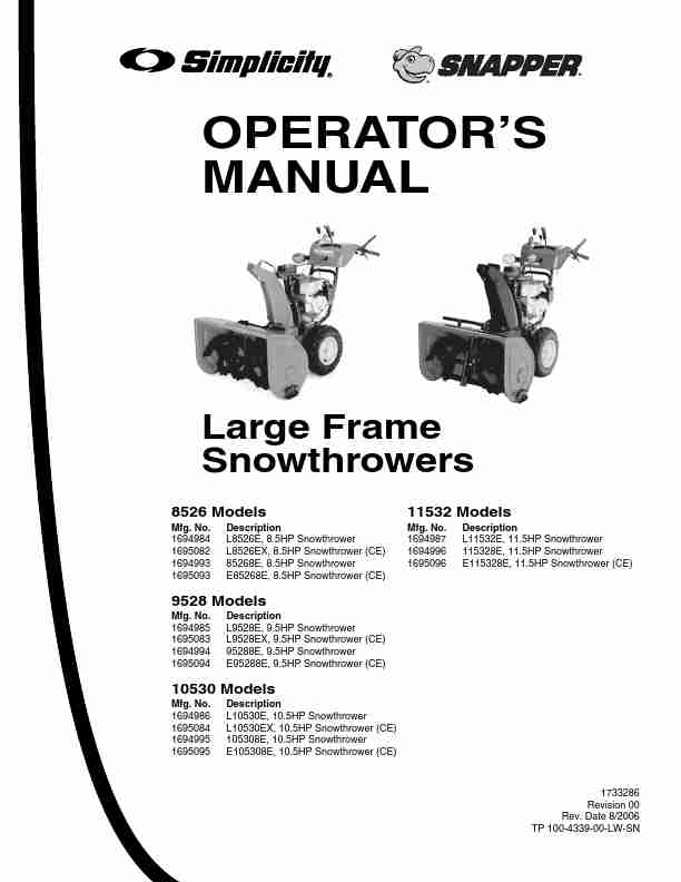 Snapper Snow Blower 8526, 9528, 10530, 11532-page_pdf
